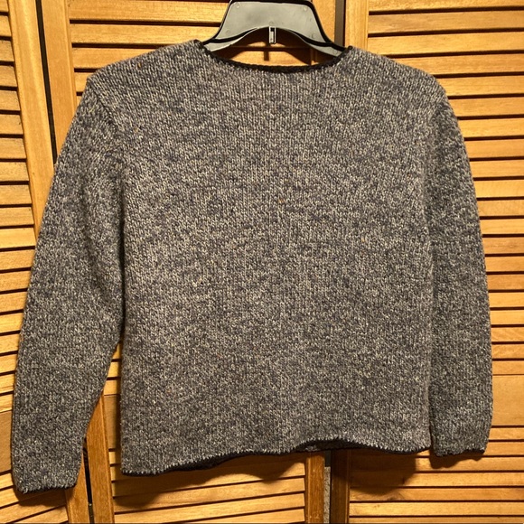 Talbots Grey & Black Wool Knitted Cardigan - Picture 2 of 12